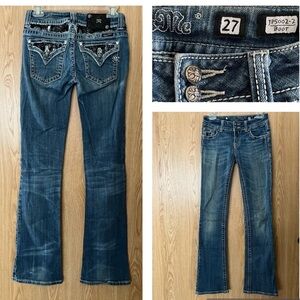 Miss Me Bootcut Embroidered Jeans